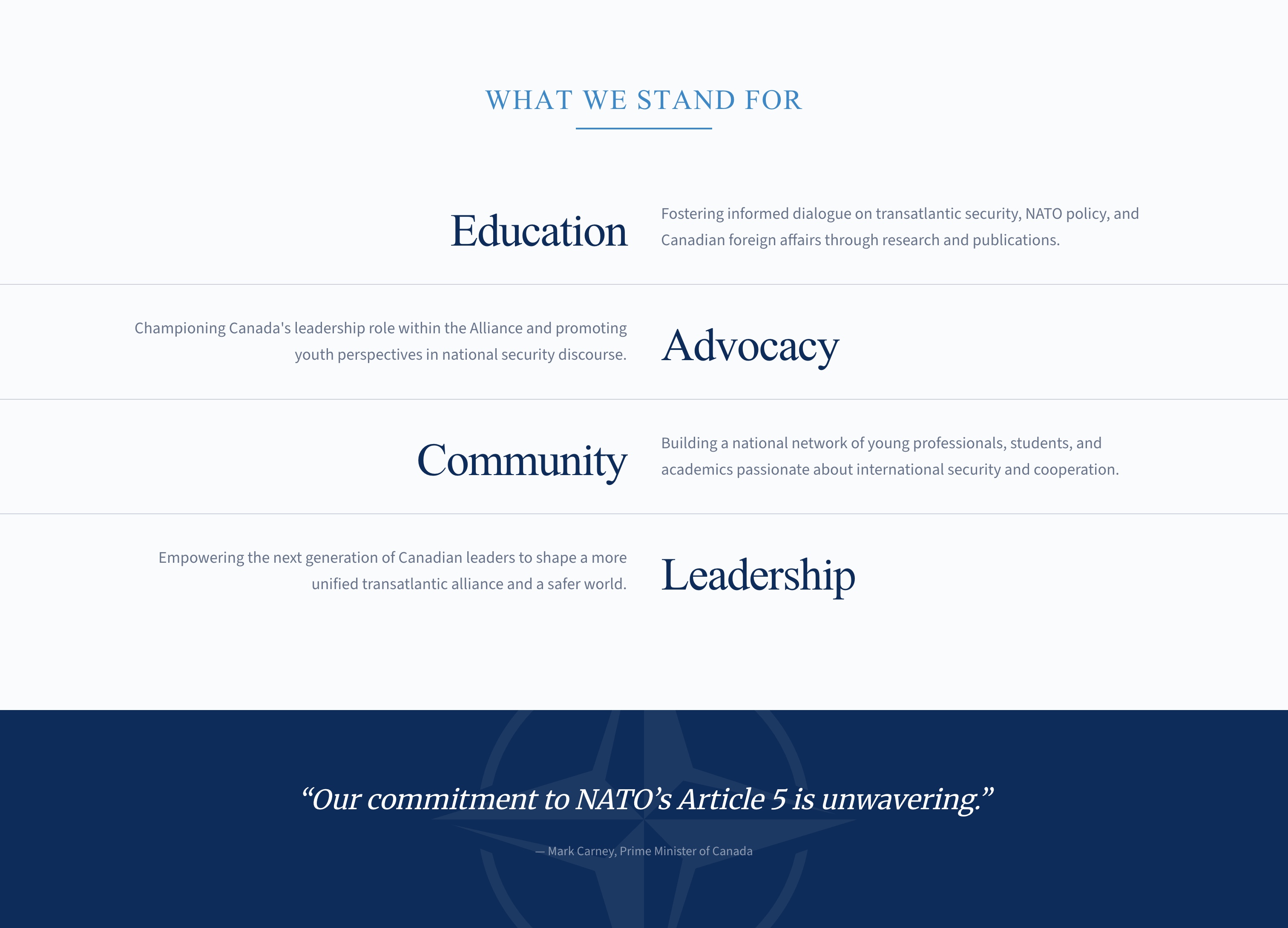 NATO Youth Canada — Project Image 1